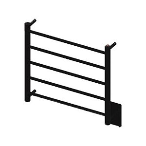 Toalheiro Térmico Fio Oculto Pequeno Ruby Bivolt Premium Preto Fosco