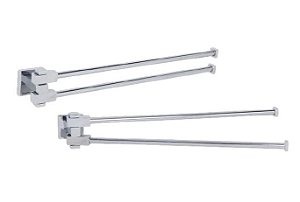 Porta Toalhas Bi Articulado Elegance Reflexos - Cromado