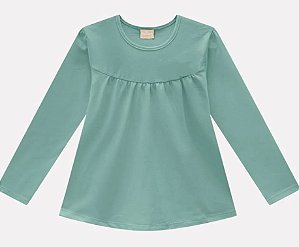 Blusa Infantil Manga Longa Feminina Milon - Tamanho 8