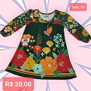 Blusa Infantil Manga Longa Feminina Tamanho 1