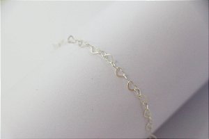 Tornozeleira Elo Coração 3mm 24.5cm