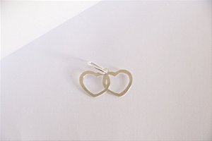 Pingente Dois Corações Entrelaçados