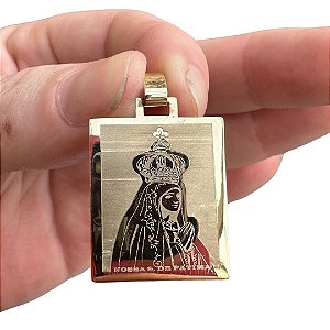 Pingente Nossa Senhora de Fátima em ouro 18k