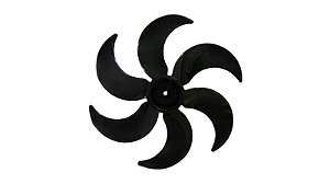 Hélice 6 Pás Para Ventilador Dômina 50cm Furo 12mm Preto
