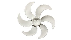 Hélice 6 Pás Para Ventilador Dômina 50cm Furo 12mm Branco