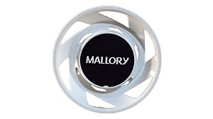 Logotipo Emblema Da Grade Frontal Ventilador Mallory Branco