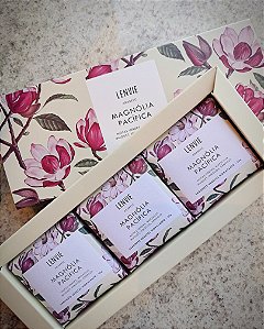 TRIO SABONETES MAGNÓLIA LENVIE