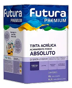Futura Tinta Acrílica Absoluto Premium 18L
