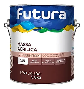 Futura Massa Acrílica 5,8Kg Galão