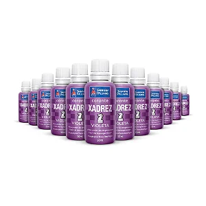 Xadrez Corante Líquido KIT Violeta 12 unid