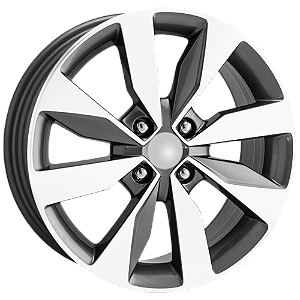 Roda VW Gol Saveiro Voyage Aro 15 4x100 Preto Diamantado