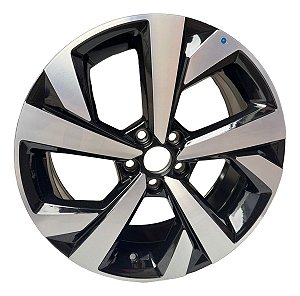 Roda Nivus Highline 2025 Aro 17 Original Volkswagen 5x100 Preto Diamantado