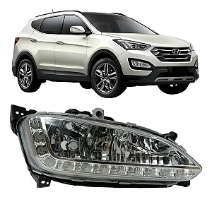 Farol de Milha Santa Fé 2013 2014 2015 Com Led Direito