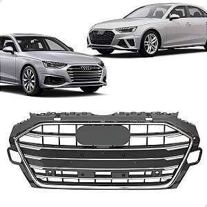 Grade Superior Dianteiro Friso Cromado Audi A4 2021 24 2025