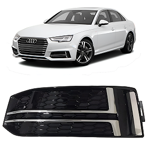Grade Moldura Farol Milha Audi A4 S Line 2017 2018 Motorista
