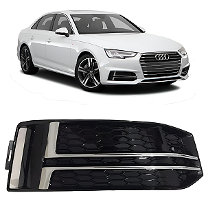 Grade Moldura Farol Milha Audi A4 S Line 2017 2018 Direito