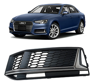 Grade Moldura Farol Milha Audi A4 S Line 2016 2018 Motorista