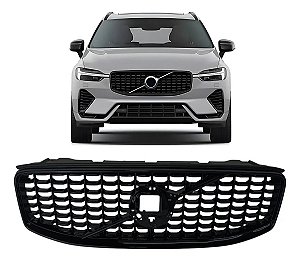 Grade Dianteira Black Piano R-Design Volvo Xc60 2022 2023