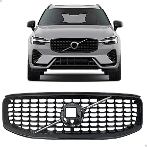 Grade Dianteira Black Piano R-Design Volvo Xc60 2022 2023