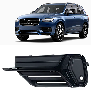 GRADE MOLDURA MILHA BLACK PIANO VOLVO XC90 2018 19 ESQUERDO