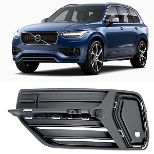 MOLDURA TELA GRADE FAROL MILHA VOLVO XC90 2018 2019 ESQUERDO