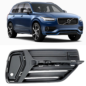 MOLDURA TELA GRADE FAROL MILHA VOLVO XC90 2018 2019 DIREITA