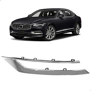 FRISO ACABAMENTO GRADE MILHA VOLVO S90 2017 2021 MOTORISTA