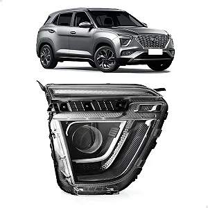 FAROL DIANTEIRO LED CRETA 2022 2023 2024 DIREITO 92102-BXXXX