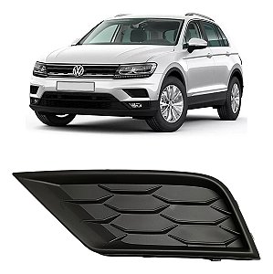 Grade Milha Parachoque Dianteiro Tiguan 2019 2020 Esquerdo