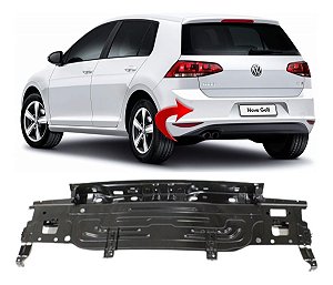 Guia Parachoque Vw Golf 2015 2016 2018 2019 Painel Traseiro