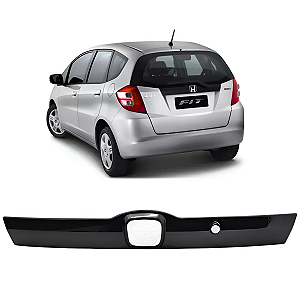 Friso Guarnição Moldura Placa Traseira Honda Fit 2009 2014