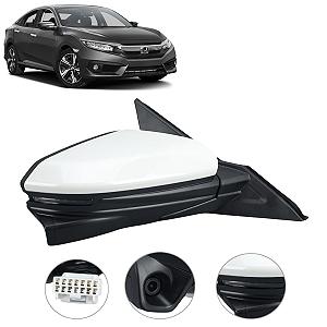 RETROVISOR CIVIC TOURING 2016 2019 2020 2021 CAMERA DIREITO