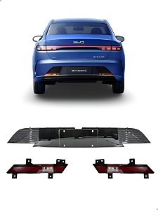 Par Refletor Acabamento Traseiro Spoiler Byd King 2024 2025