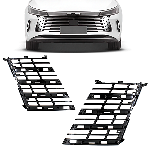 PAR ACABAMENTO GRADE FRONTAL INFERIOR BYD KING 2024 2025 KIT