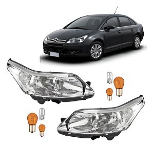 Farol C4 Pallas Elétrico Hatch 2008 2009 2010 2011 2012 2013 Par