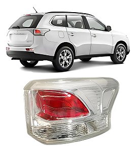 Lanterna Outlander Máscara Cromada 2014 2015 2016 Direito Passageiro