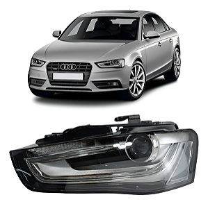 Farol Xenon Dianteiro Audi A4 2013 2014 2015 2016 Com Reator  Esquerdo Motorista