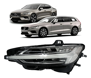 Farol Dianteiro Full Led Volvo S60 V60 2019 2020 2021 2022 Esquerdo Motorista