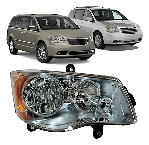 Farol Dianteiro Chrysler Town & Country 2008 2016 Direito Passageiro