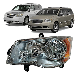 Farol Dianteiro Chrysler Town & Country 2008 2016 Esquerdo Motorista