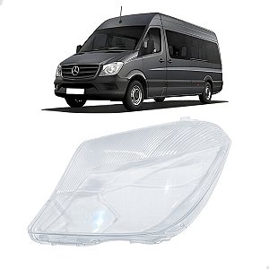 Lente Farol Sprinter Van Furgão 2017 2018 2019 Lado Esquerdo Motorista