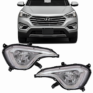 PAR FAROL DE MILHA NEBLINA GRAND SANTA FÉ 2013 14 2015 2016