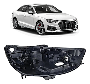 Carcaça Farol Led Audi A4 2020 2021 2022 2023 Direito Passageiro