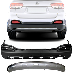 KIT PARACHOQUE TRASEIRO COM SPOILER SORENTO 2016 2017 2018