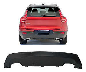Spoiler Traseiro Inferior Volvo Xc40 2018 2019 2020 2021 Preto