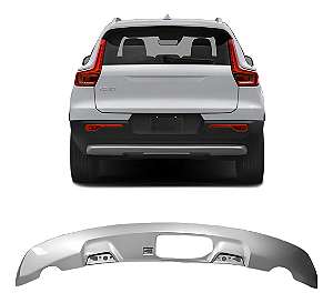 Spoiler Inferior Parachoque Traseiro Volvo Xc40 2022 23 2024 Prateado