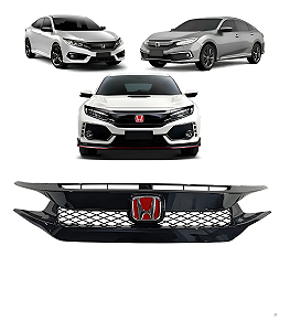 Grade Frontal Black Piano Honda Civic G10 Type R 2017 2018 2019 2020 2021