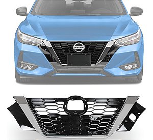 Grade Dianteira Sentra 2022 2023 2024 Com Friso Cromado