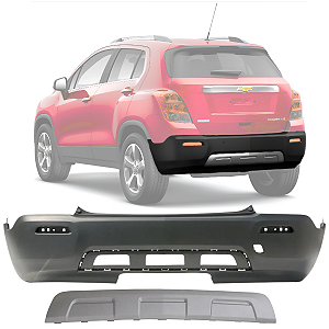 KIT PARACHOQUE TRASEIRO COM SPOILER TRACKER 2014 2015 2016