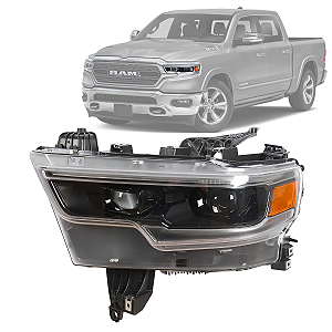 FAROL LED DIANTEIRO DODGE RAM 1500 2023 2024 2025 ESQUERDO